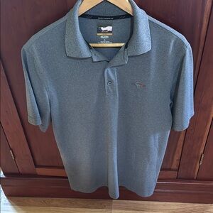 Attack Life by Greg Norman Steel Gray Polo Shirt